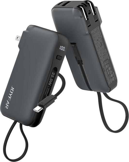 JOYFAR Portable Charger: 10,000mAh Fast Charging Power Bank for iPhone, Samsung, iPad