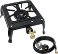 Portable 15,000 BTU Camping Stove - High Pressure Burner for Outdoor Cooking