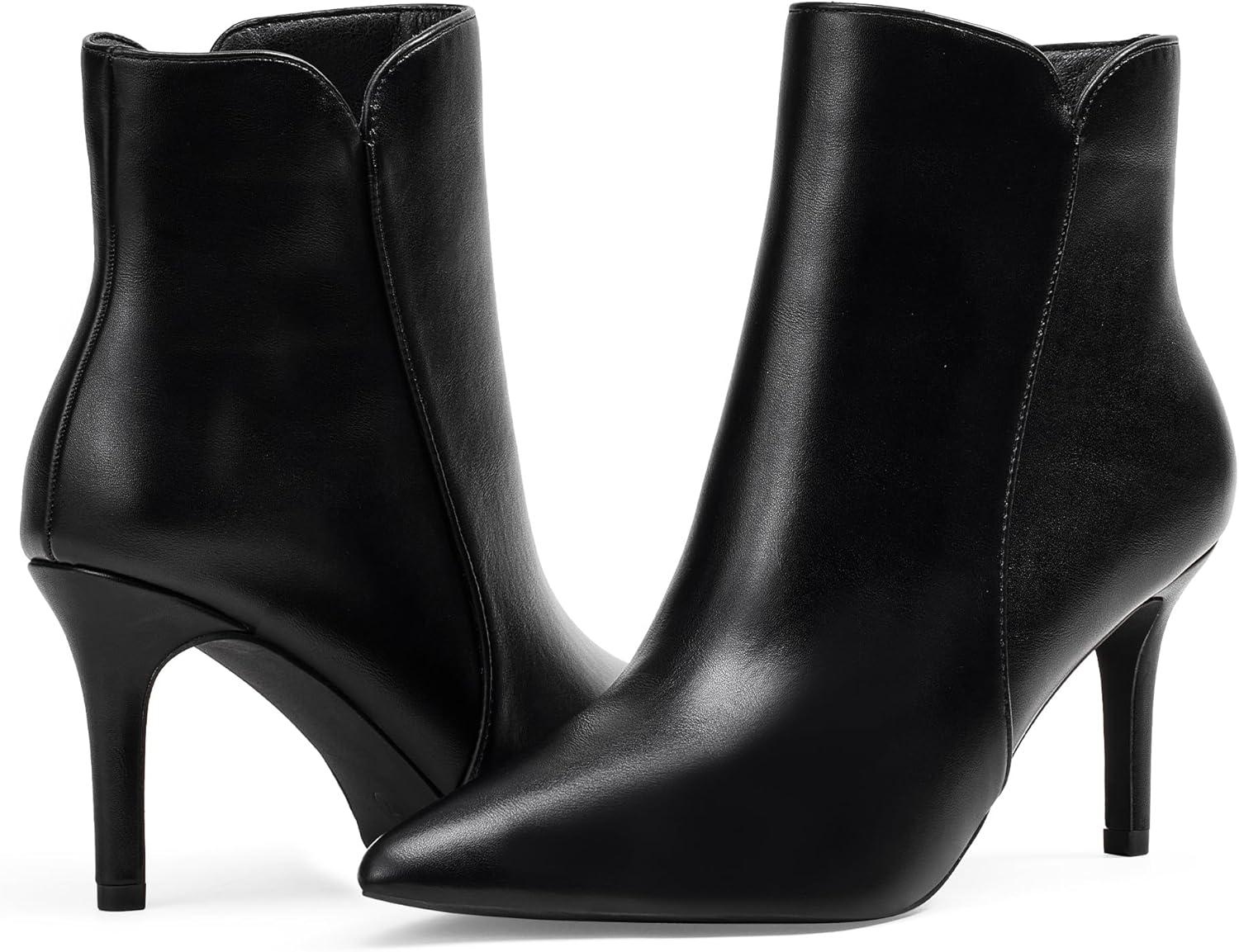 Chic Heeled Ankle Boots for Women with Pointed Toe Design