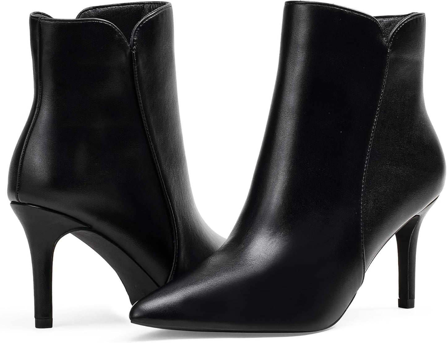 Chic Heeled Ankle Boots for Women with Pointed Toe Design