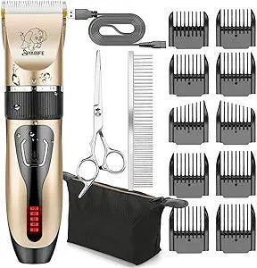 YABIFE Dog Clippers for Easy Grooming of Dogs and Cats