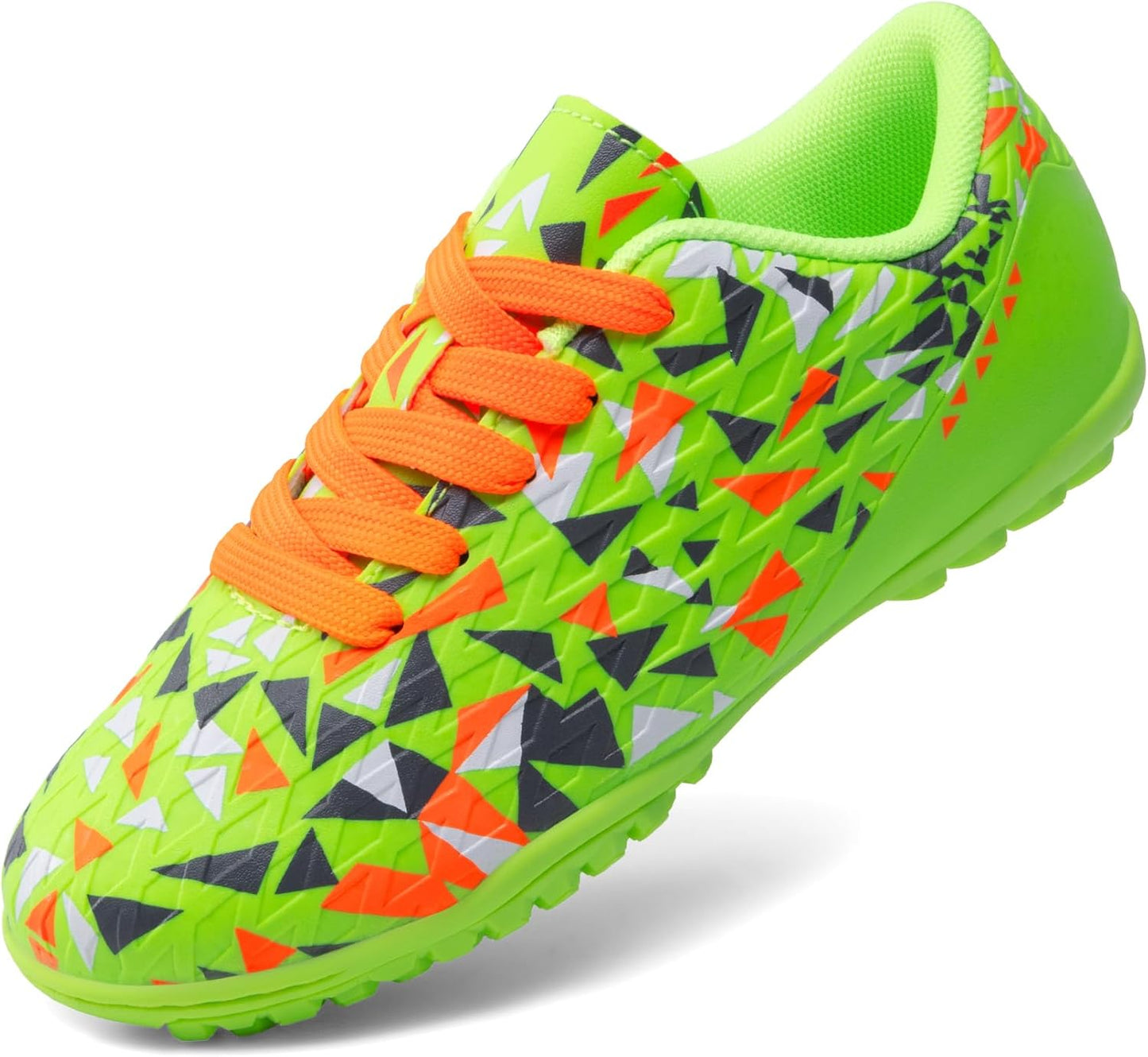 DREAM PAIRS Turf Indoor Soccer Shoes for Kids - Lace Up Cleats