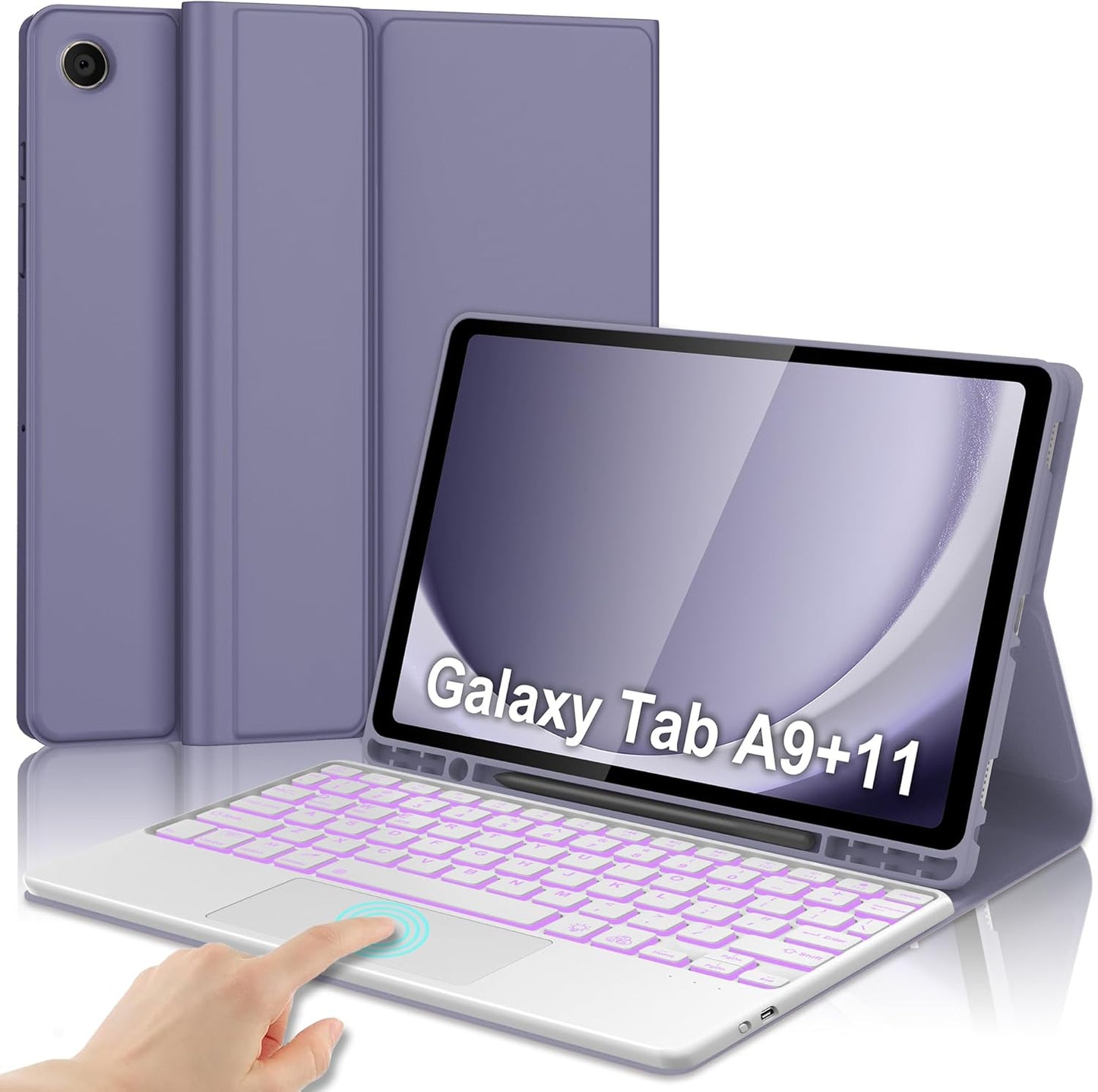 Keyboard Case for Samsung Galaxy Tab A9 Plus with Trackpad