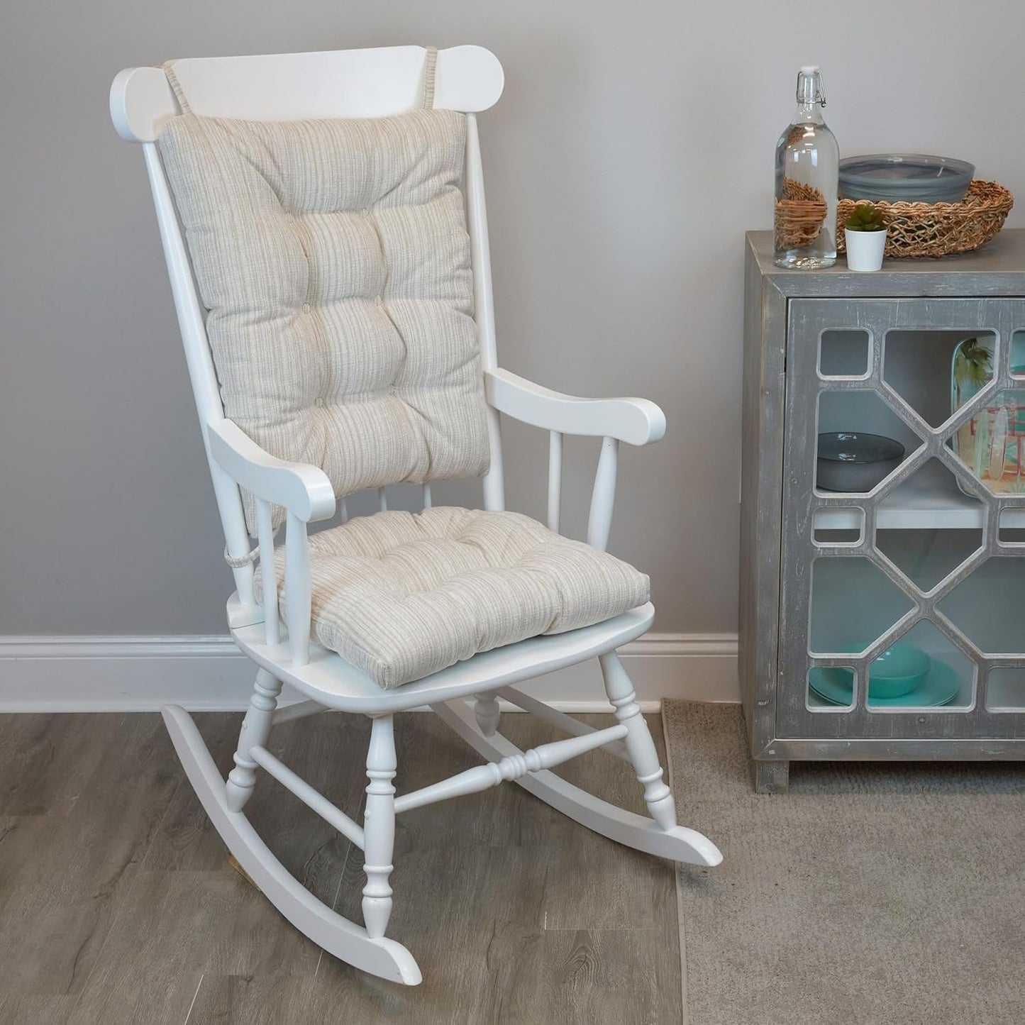 Klear Vu Non-Slip Rocking Chair Cushion Set for Comfort