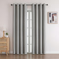 Blackout Grommet Curtains - Linen Look, Thermal Insulated