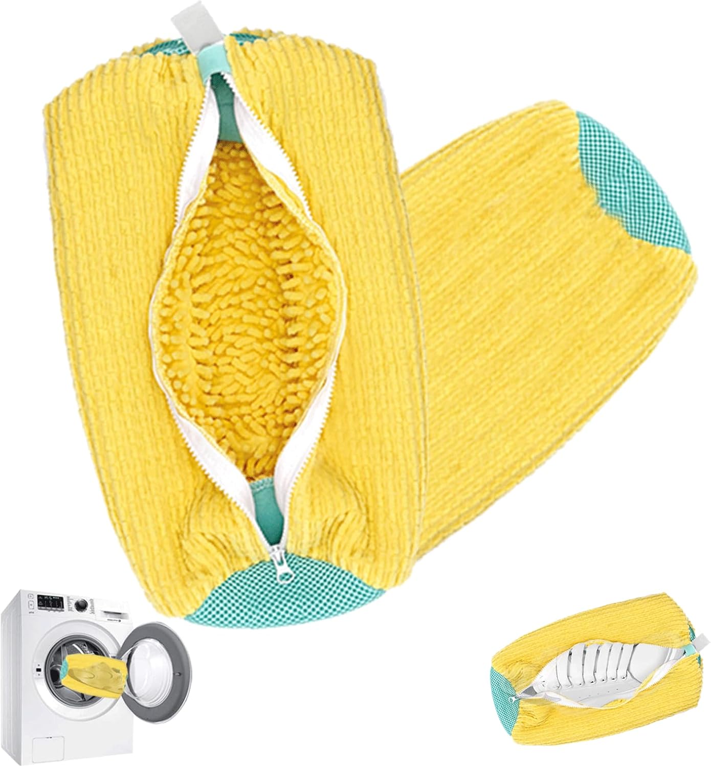 2 Pcs Reusable Shoe Washing Bags - Travel Essential