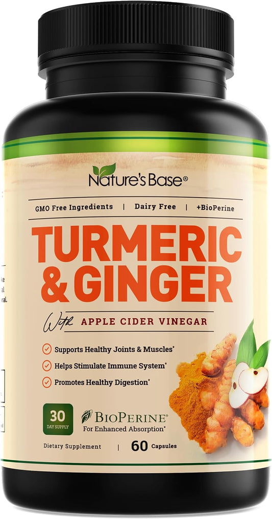 Joint Support Capsules - Powerful Turmeric Formula - 95% Curcuminoids - 60ct