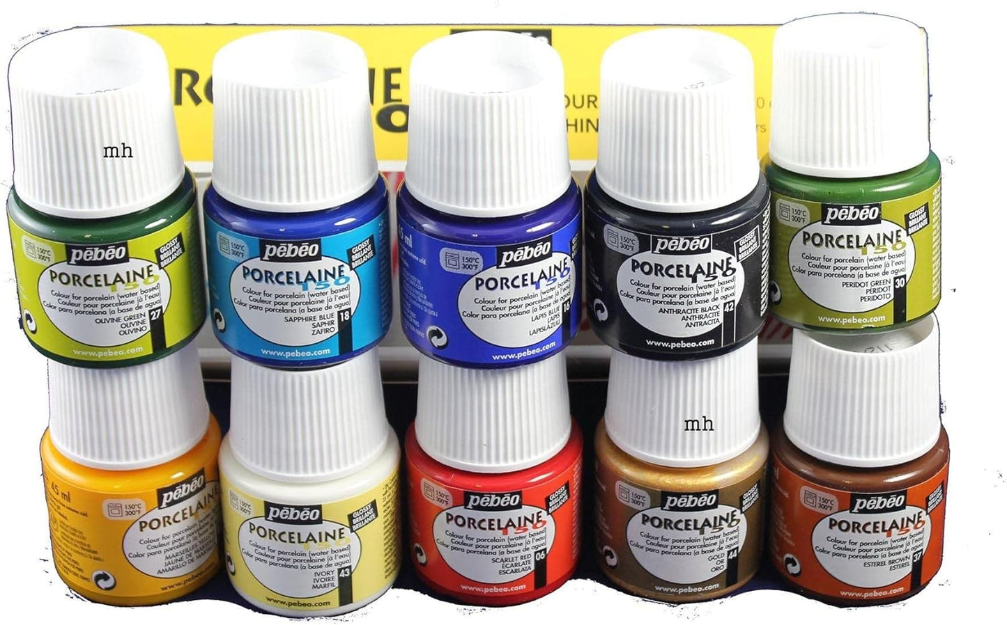 Porcelaine 150 China Paint Set - 10 Colors for Creative Projects