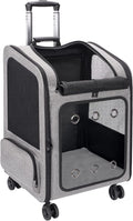 Extra Large Pet Carrier Backpack with Wheels - Spacious Travel Carrier
