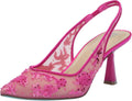 Womens Nikki Cushioned Footbed Slingback Pointed Toe Heels