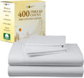 California Design Den Striped Queen Sheet Set - Soft 400 TC Sateen