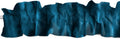 Shiny Satin Sleeve Topper Valance 120in x 9in Teal - Soft Ruffle