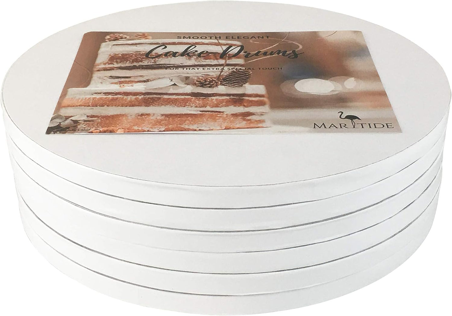 18 Inch Cake Board Drums for Heavy Multi-Tiered Cakes - 6-Pack