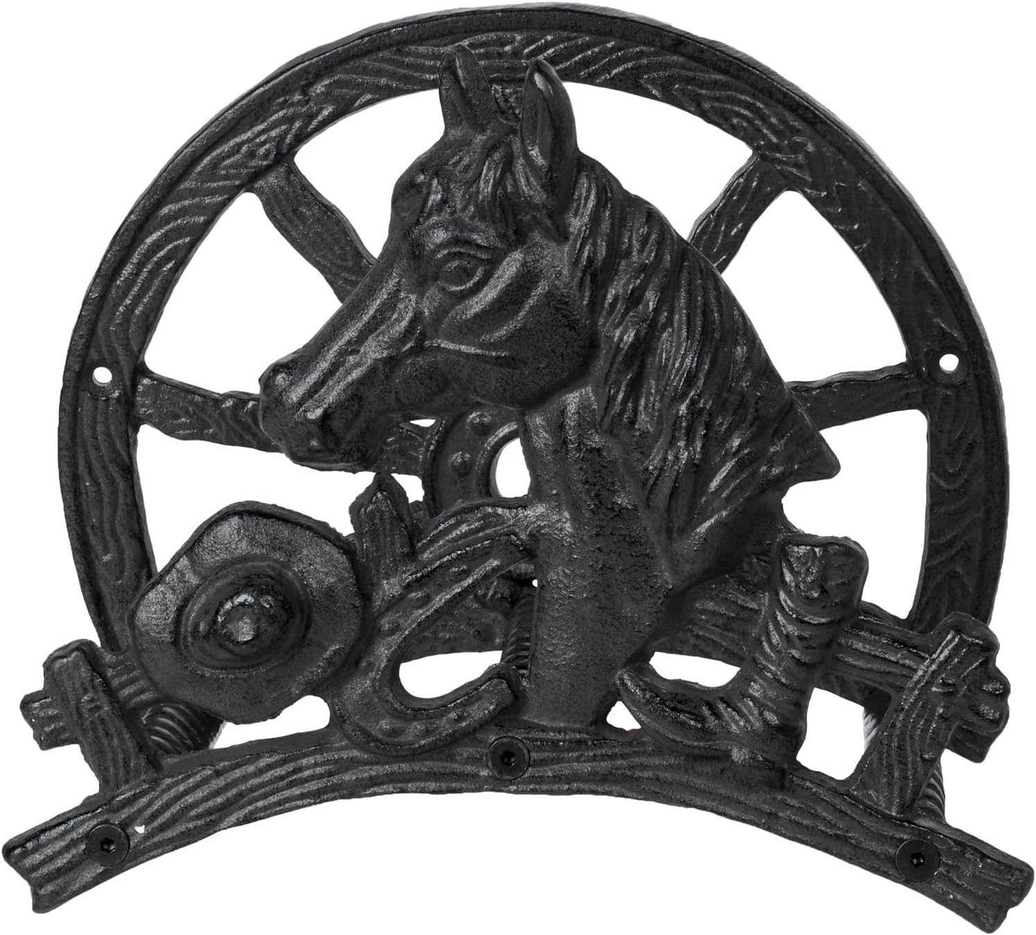 MyGift Heavy Duty Hose Holder for Vintage Garden Decor