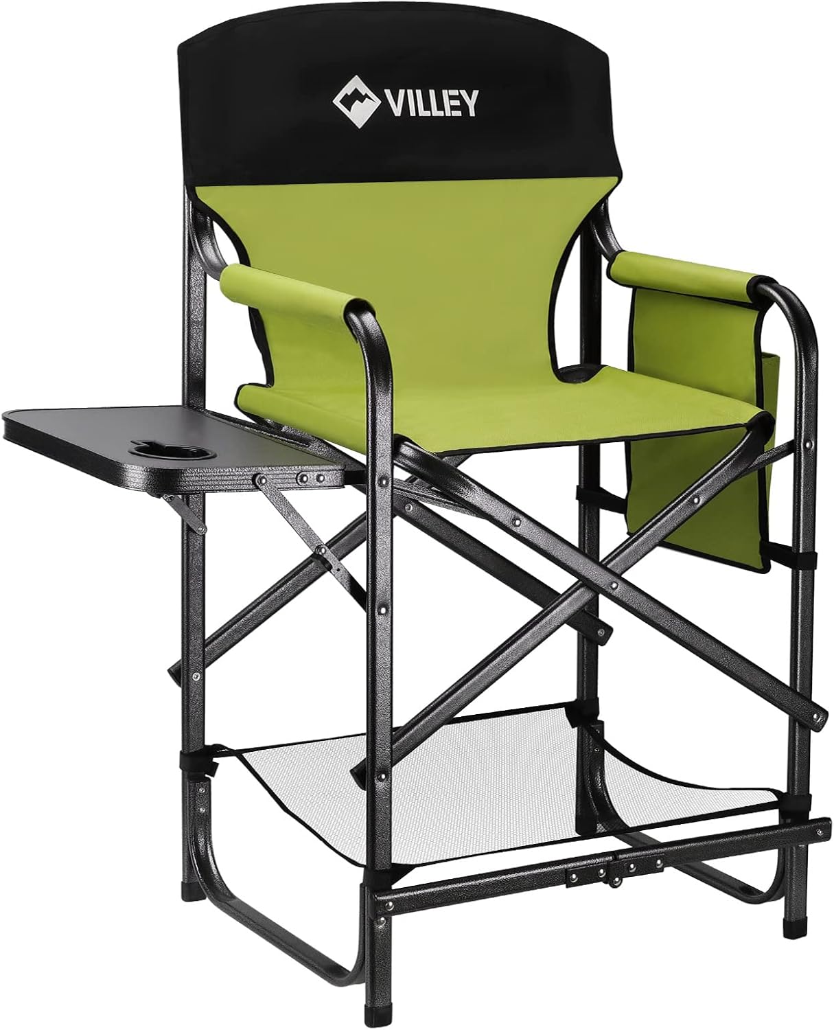VILLEY Tall Directors Chair for Camping, Makeup, and More