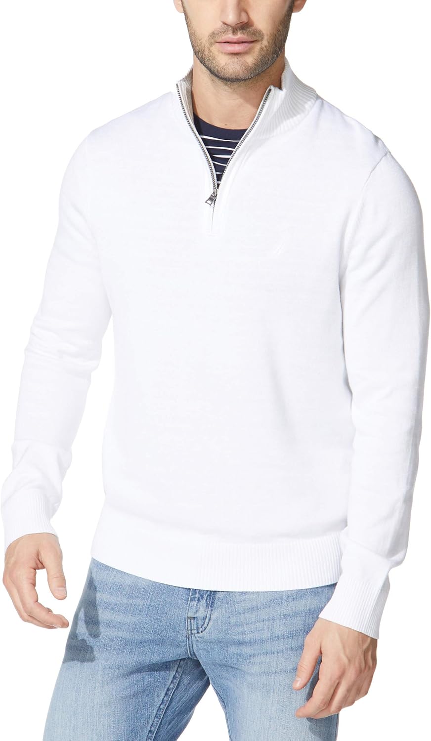 Nautica Men's Cozy Quarter-Zip Sweater | Stylish Comfort