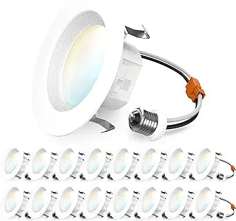 Sunco 16 Pack LED Recessed Lighting 4 Inch with Dimmable Options