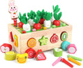 Toddlers Montessori Wooden Shape Sorting Toy for 1-3 Year Olds