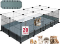 20 Panels Small Animal Playpen for Guinea Pigs and Rabbits