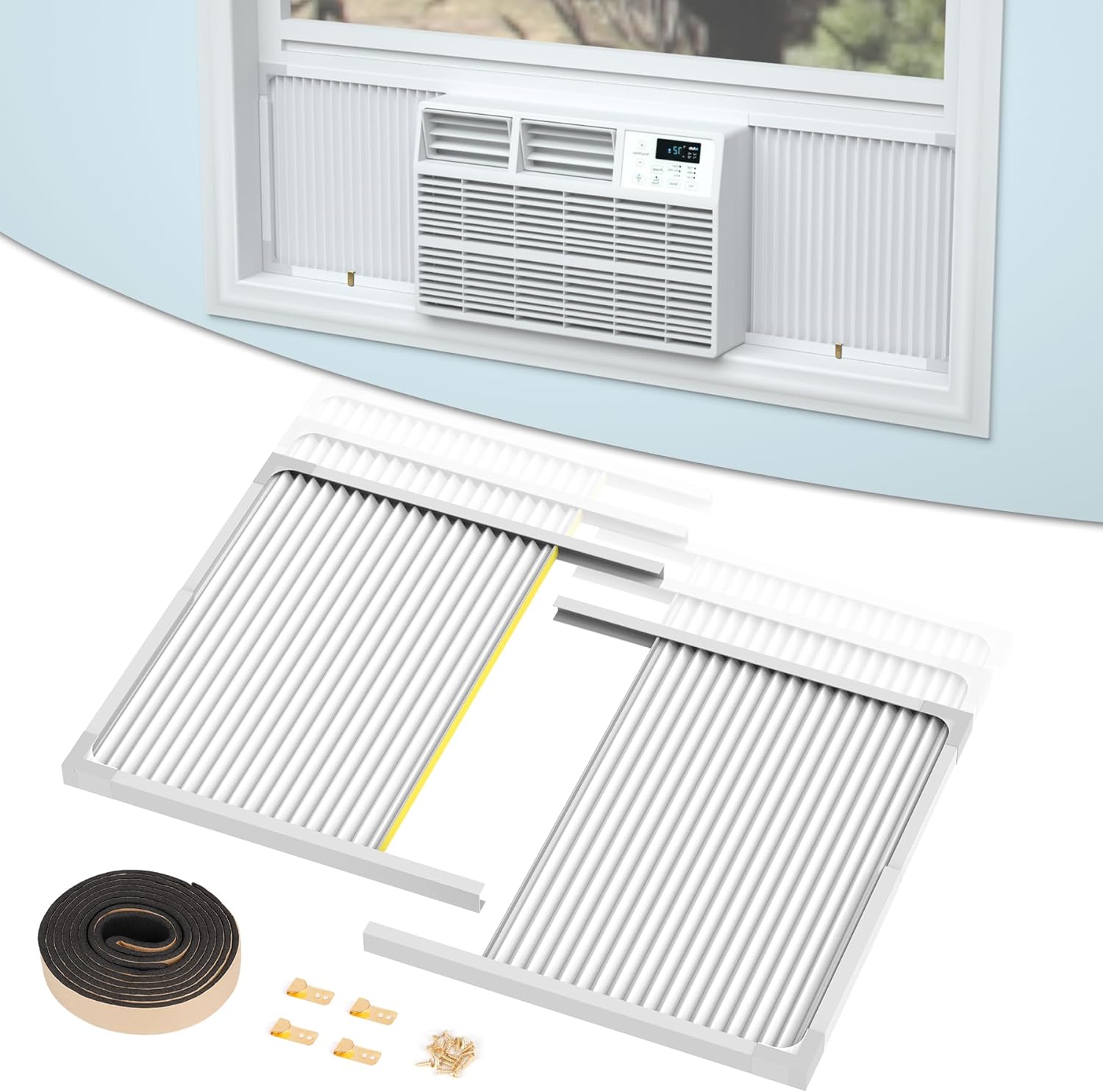 Adjustable Side Panels for Window AC - Enhance Cooling Efficiency