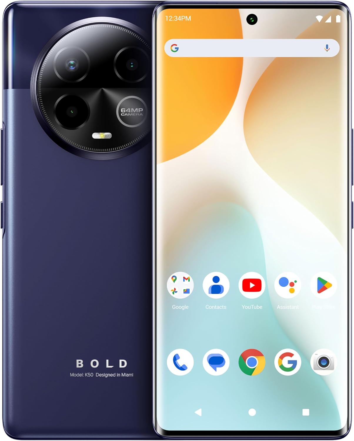 BLU Bold K50 5G Unlocked Smartphone with 3-Day Battery Life
