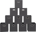 Fabric storage bins Cubes 11x11x11 - Foldable Cube Organizer Set of 10