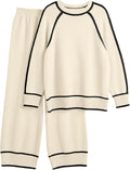 LILLUSORY 2 Piece Knit Lounge Set Womens Matching Sweater Sets Women's