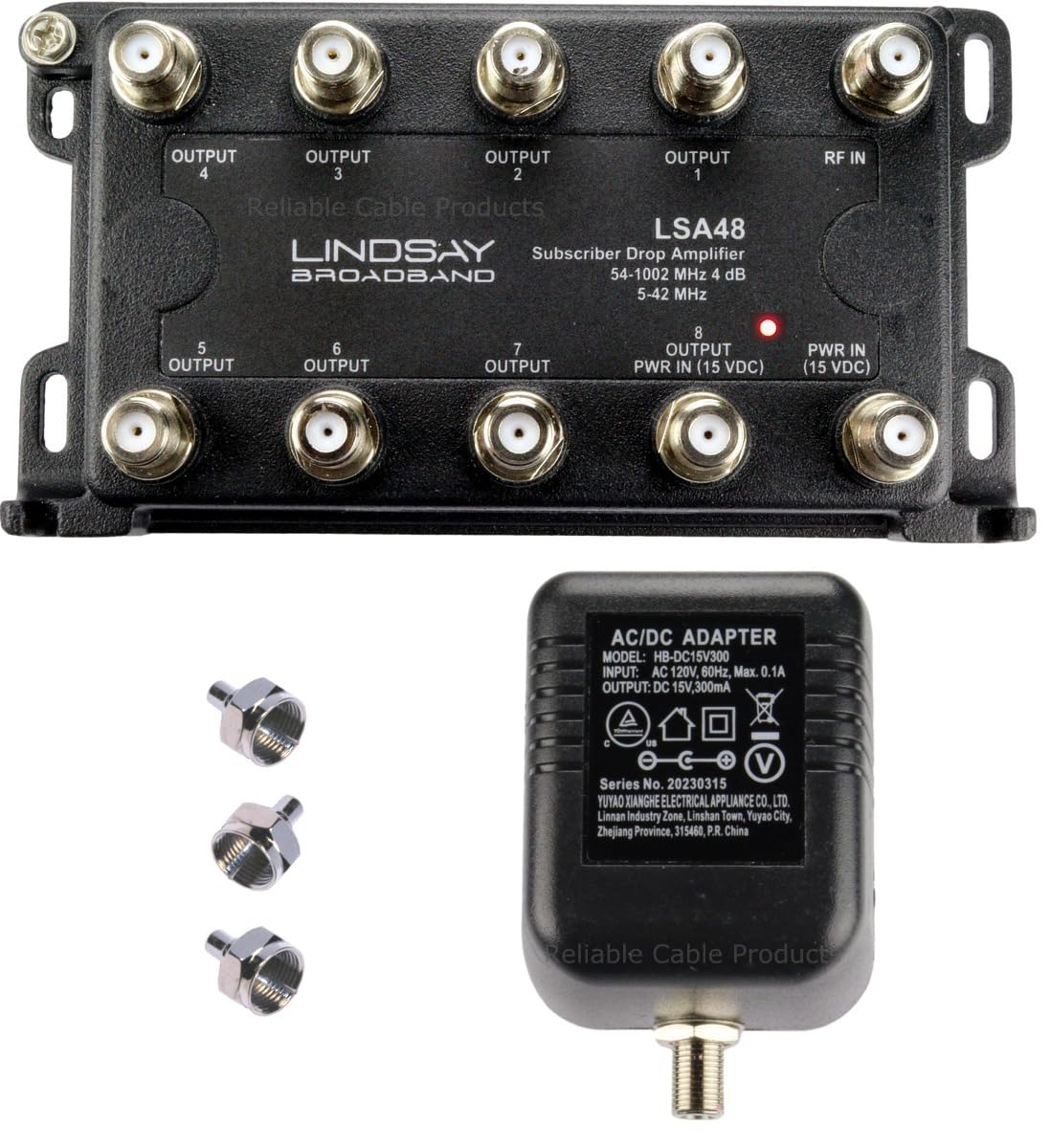 Reliable 8-Port TV Antenna Signal Splitter for Multiple Devices