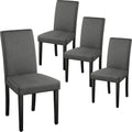Fabric Parson Dining Chairs Set of 4 - Compact Upholstered Comfort