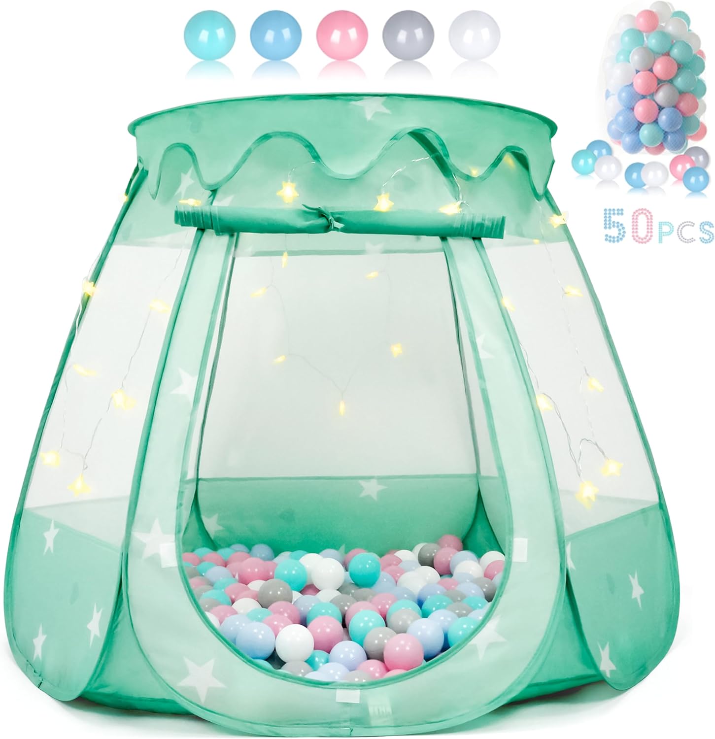 TIKTENT Baby Ball Pit with Star Lights - Indoor & Outdoor Fun!