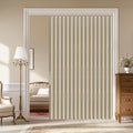 100% Blackout Folding Door Curtain Panel 72in x 78in - Privacy & Light