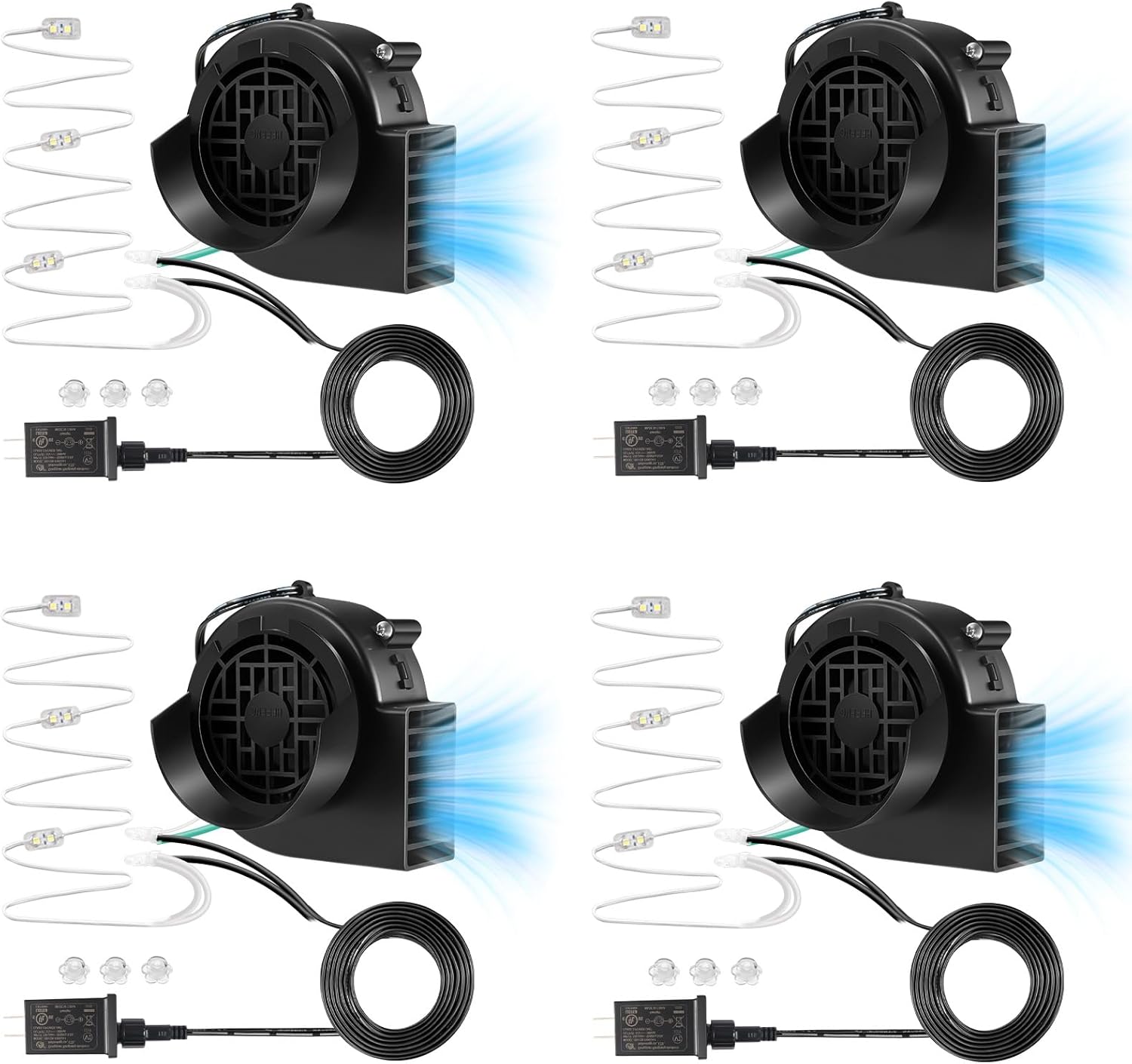 4-Pack Inflatable Fan Blower Replacement for Holiday Decor