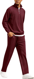 COOFANDY Men's Tracksuit 2 Piece Relaxed Fit Jogging Suit Set