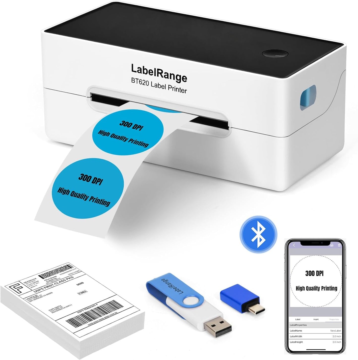 Fast & Versatile LabelRange Printer - Ship with Ease!