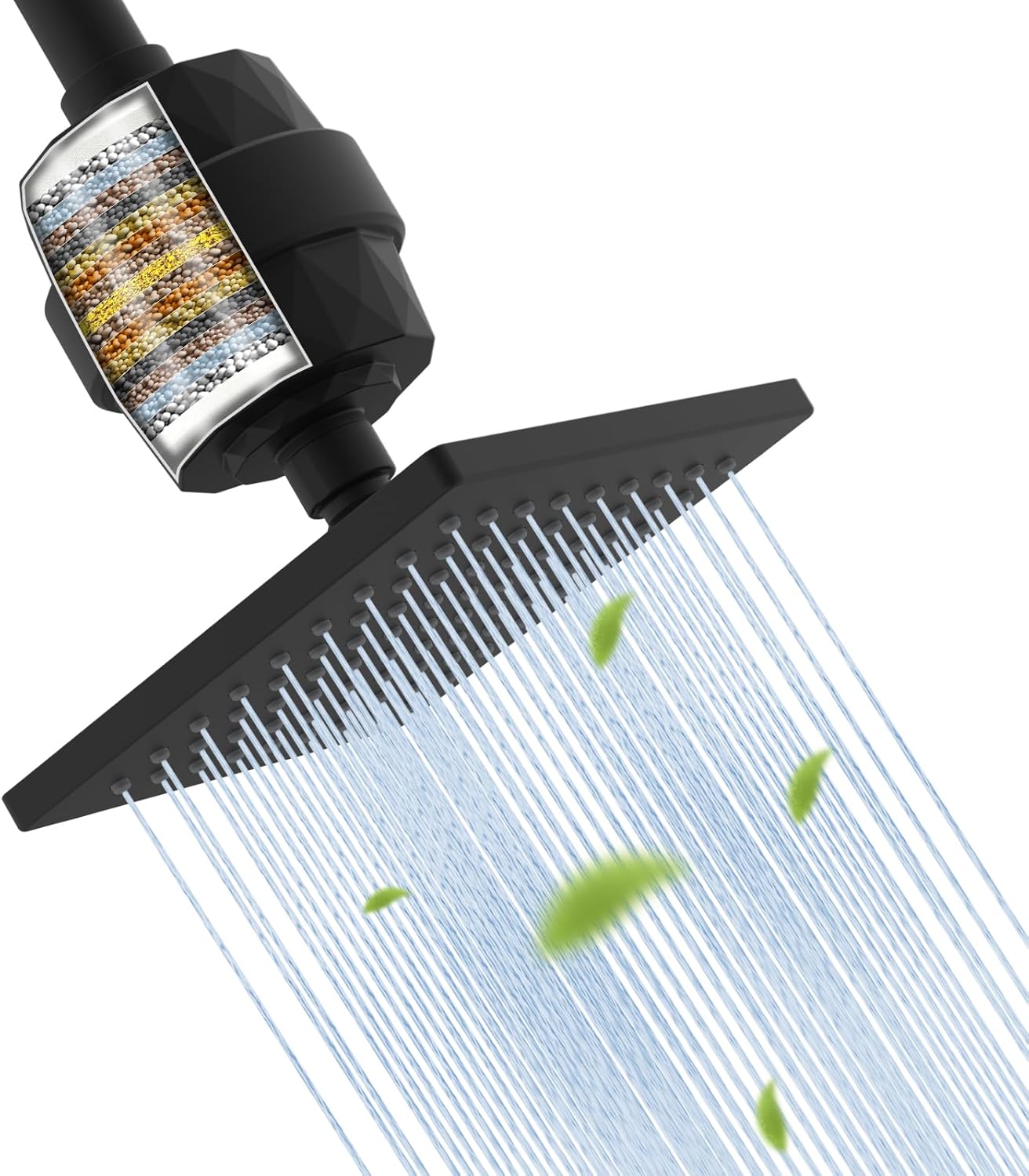 Hibbent High Pressure Rain Shower Head with 20 Stage Filter