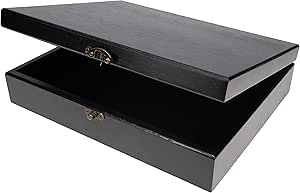 Wooden Keepsake Stash Box for Treasures and Memories Storage
