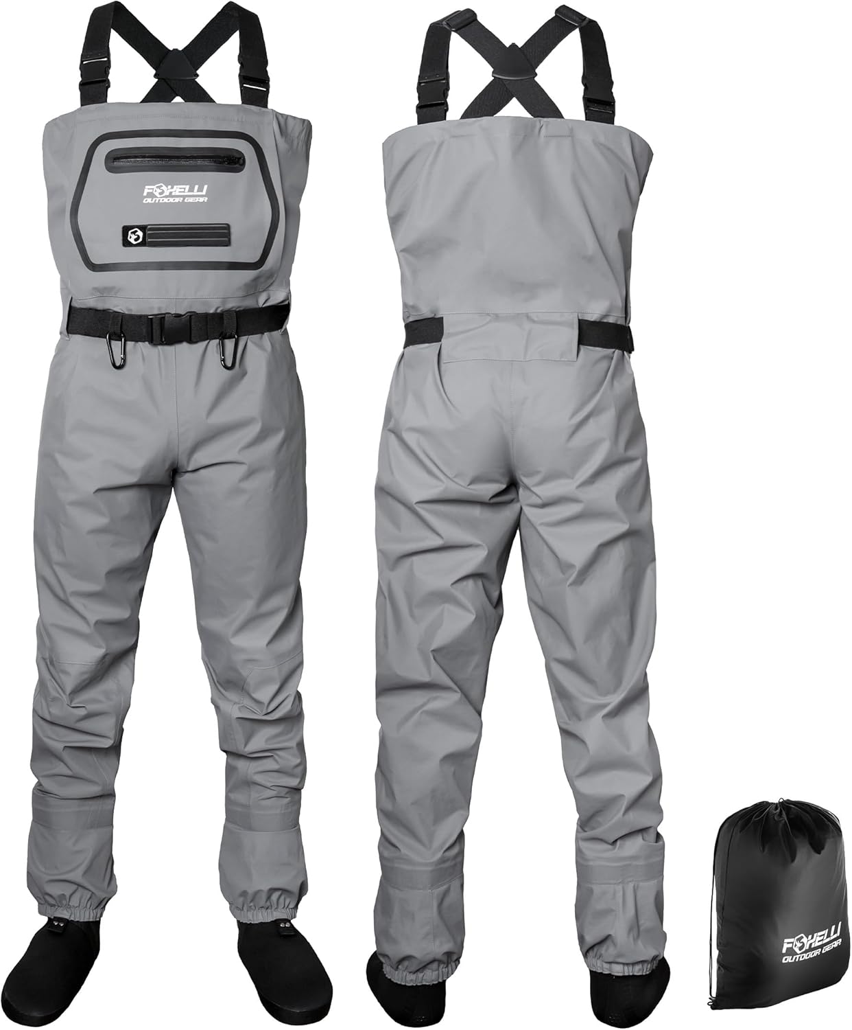 Foxelli Breathable Waders for Men and Women - Comfort & Durability