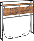 HOOBRO Headboard Twin Size with Outlets and USB Ports - Rustic Storage