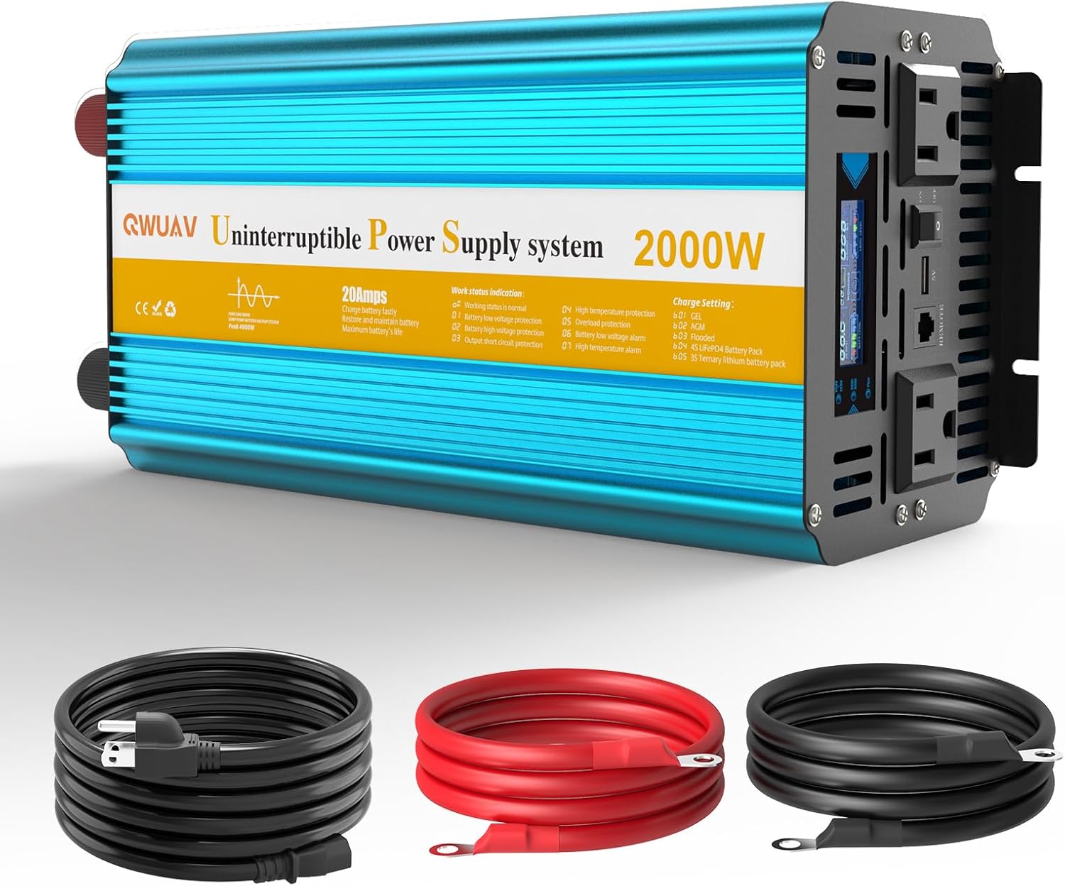 Professional 2000W Sump Pump Inverter- AutoSwitch & Smart Screen