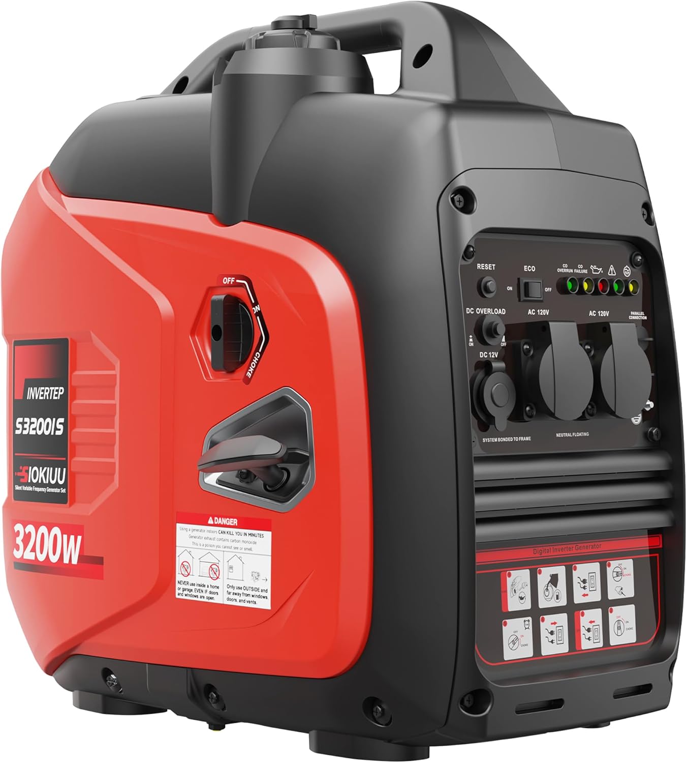 3200W Portable Generator for Home Backup and Outdoor Use