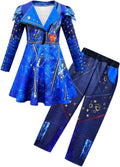 Kids Girls Mal Evie Jacket and Pant Costume Set - Princess Halloween
