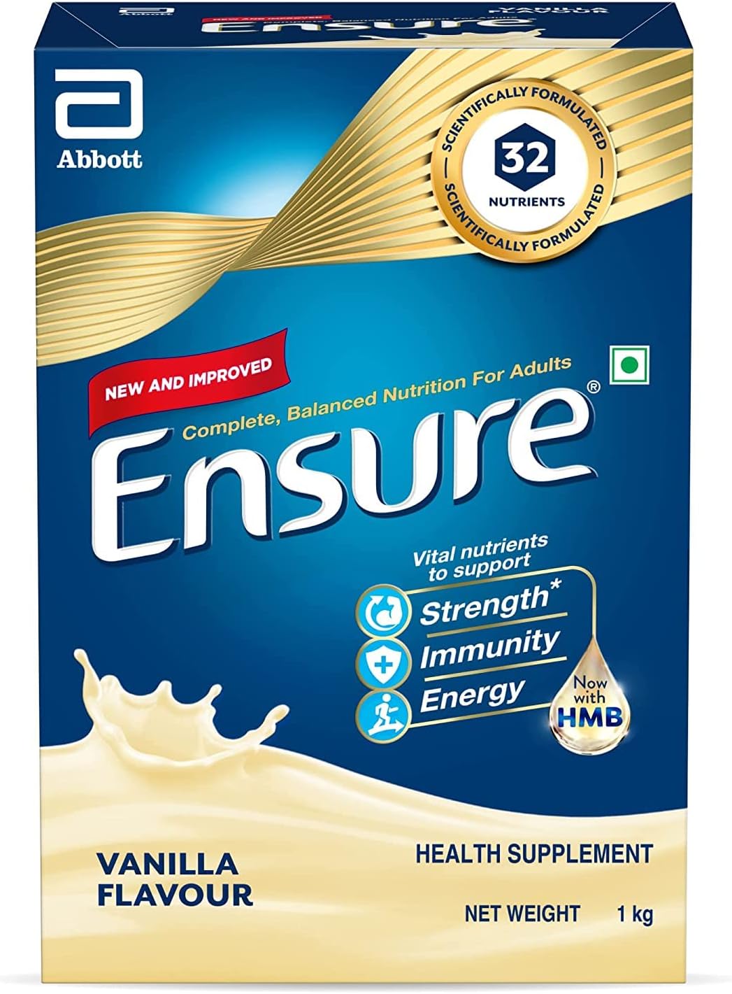 Ensure Complete Balanced Nutrition Drink for Adults 1kg Vanilla