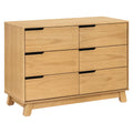 babyletto Hudson 6-Drawer Dresser for Nursery - Honey