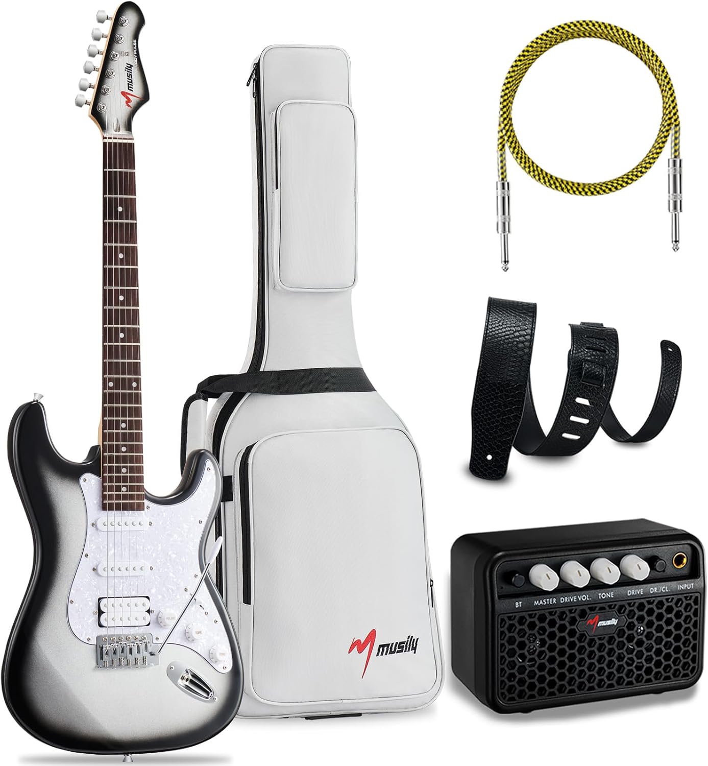 Beginner Electric Guitar Kit + Accessories | MUSILY