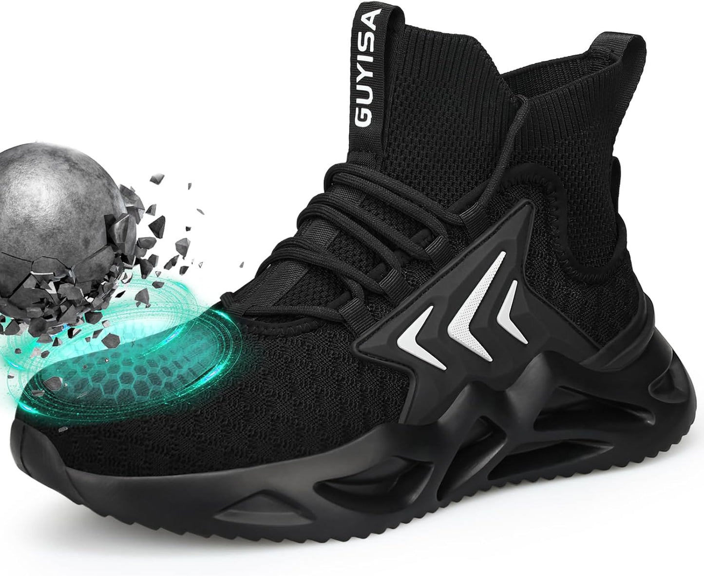 Steel Toe Shoes for Men Work Safety Shoes Mid Cut Comfort