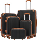 Coolife Luggage Expandable 28in Spinner Suitcase - Durable ABS Shell