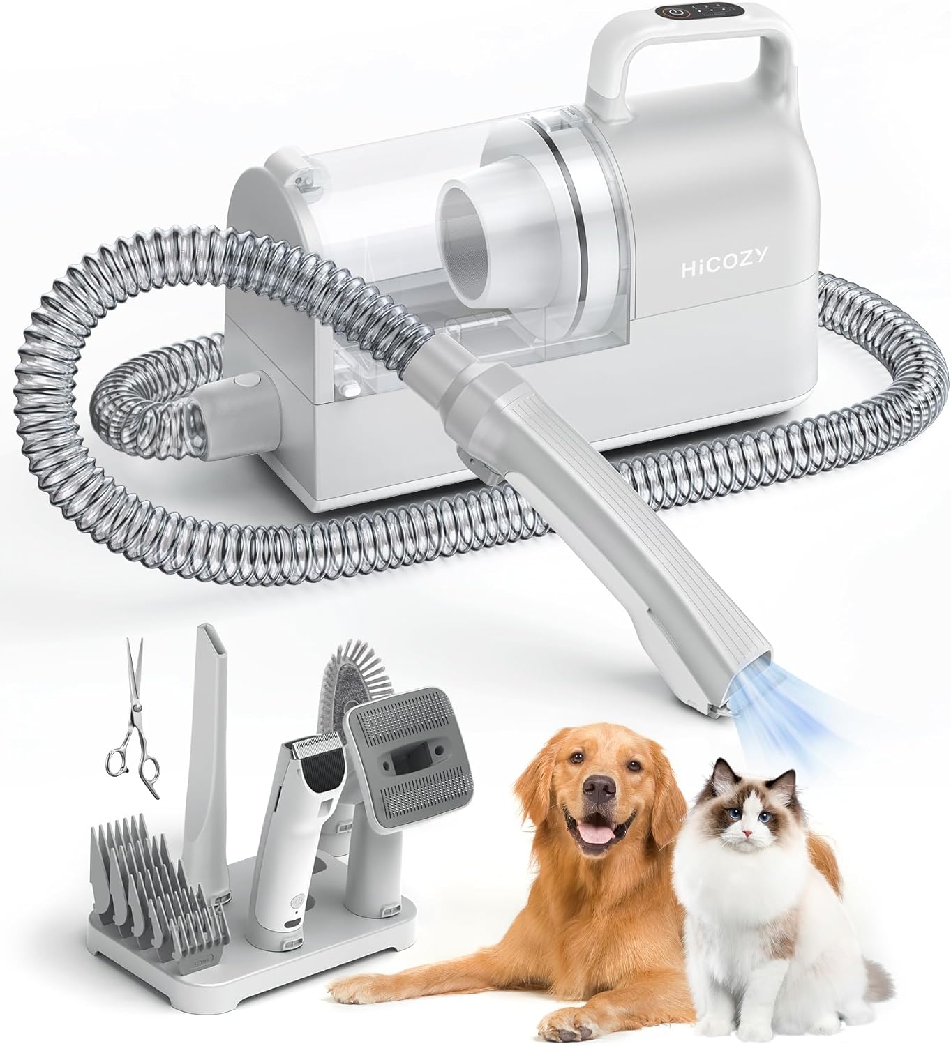 Hicozy S1+ Dog Grooming Vacuum: Quiet & Powerful