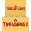 TOBLERONE Milk Chocolate Bars with Honey and Almond Nougat