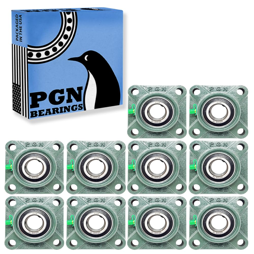 PGN UCF205-16 Pillow Block Bearing - Durable Chrome Steel Bearings