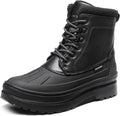 Bruno Marc Men's Insulated Waterproof Snow Boots - Warm Mid-Calf